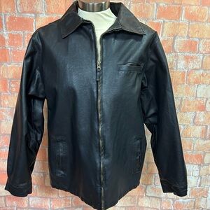 Arizona Jean Company Faux Leather Moto‎ Jacket
